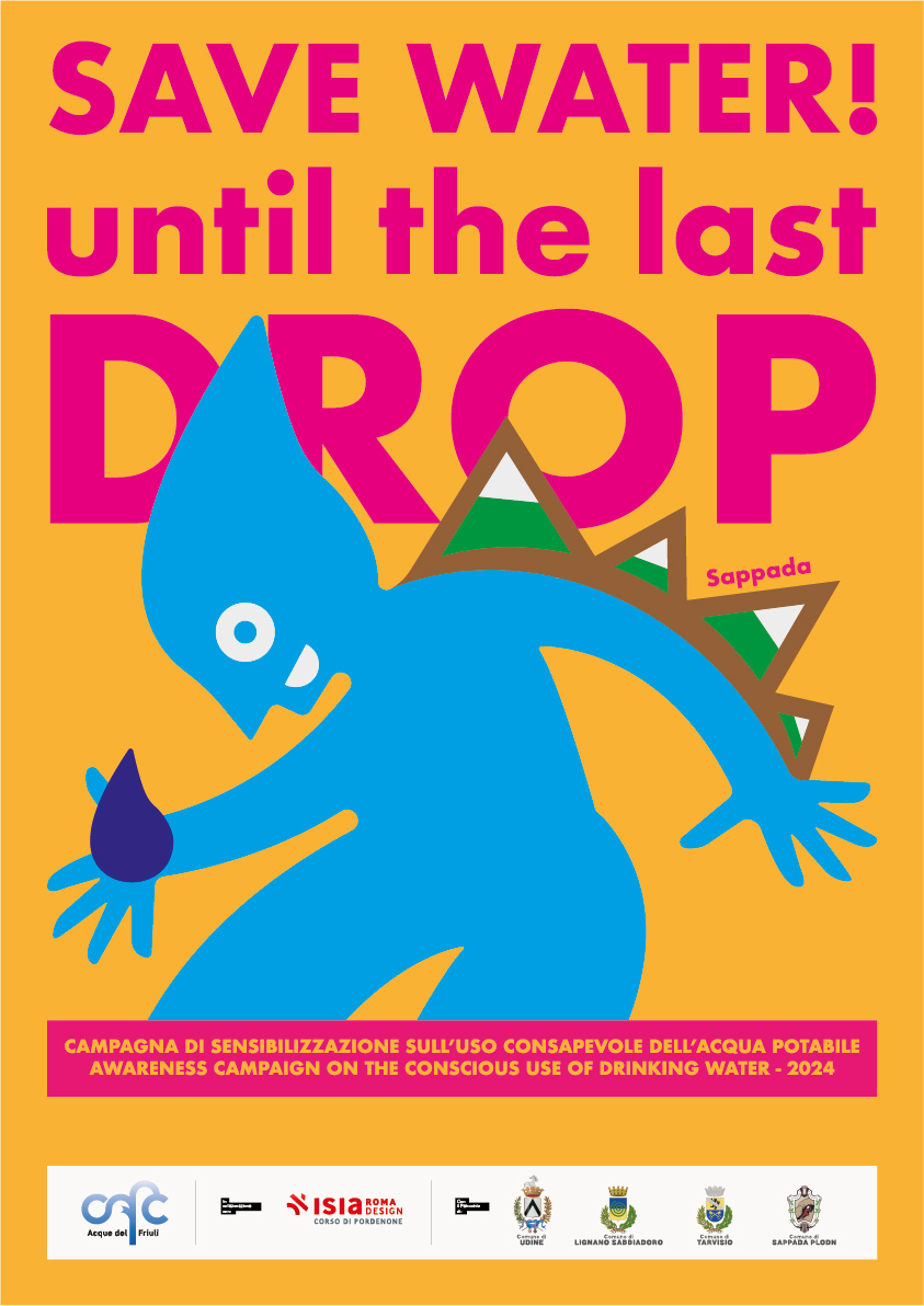 Locandina Save Water Concorso CAFC — grafica